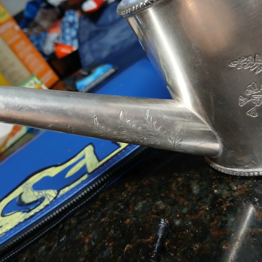Antique silver teapot